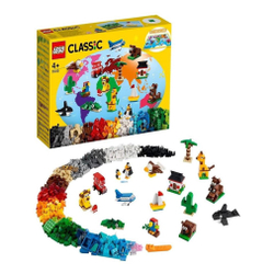 Lego Classic Around The World Ao Redor Do Mundo 11015 Menor preço em Lego Classic Around The World Ao Redor Do Mundo 11015