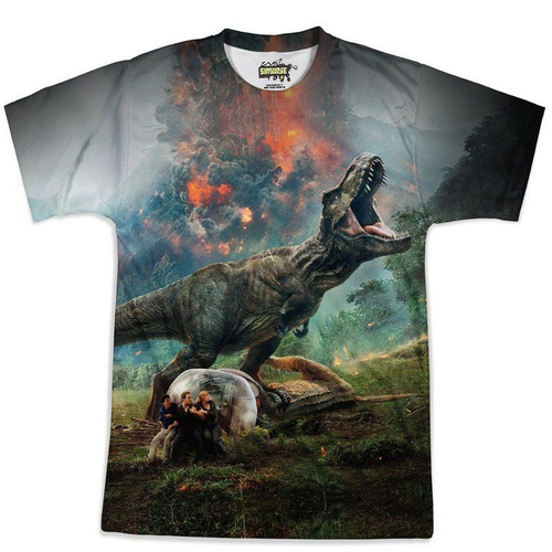 Camiseta game sem internet dinossauro