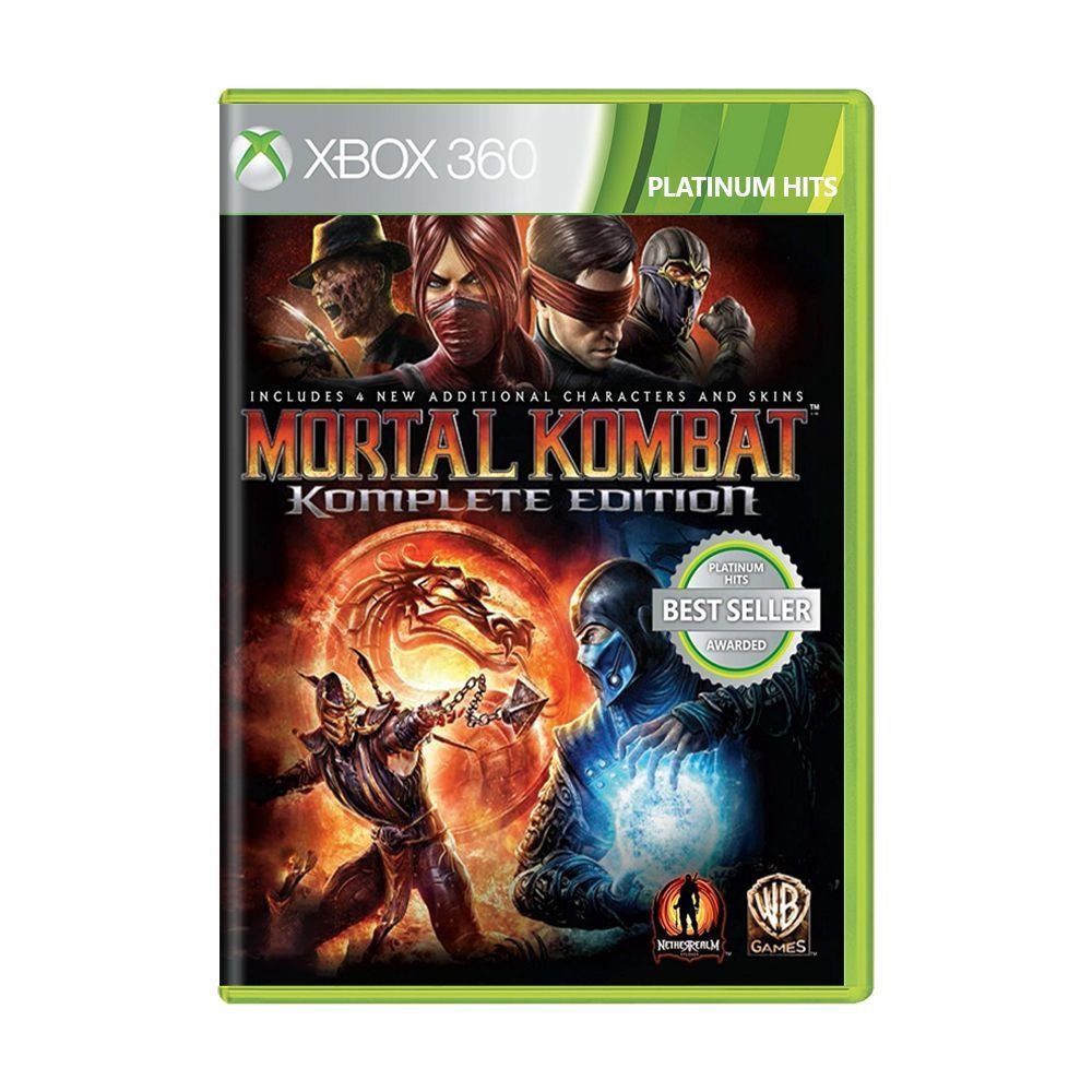 Mortal Kombat Komplete Edition (os 4 jogos em 1) com caixa lacrado