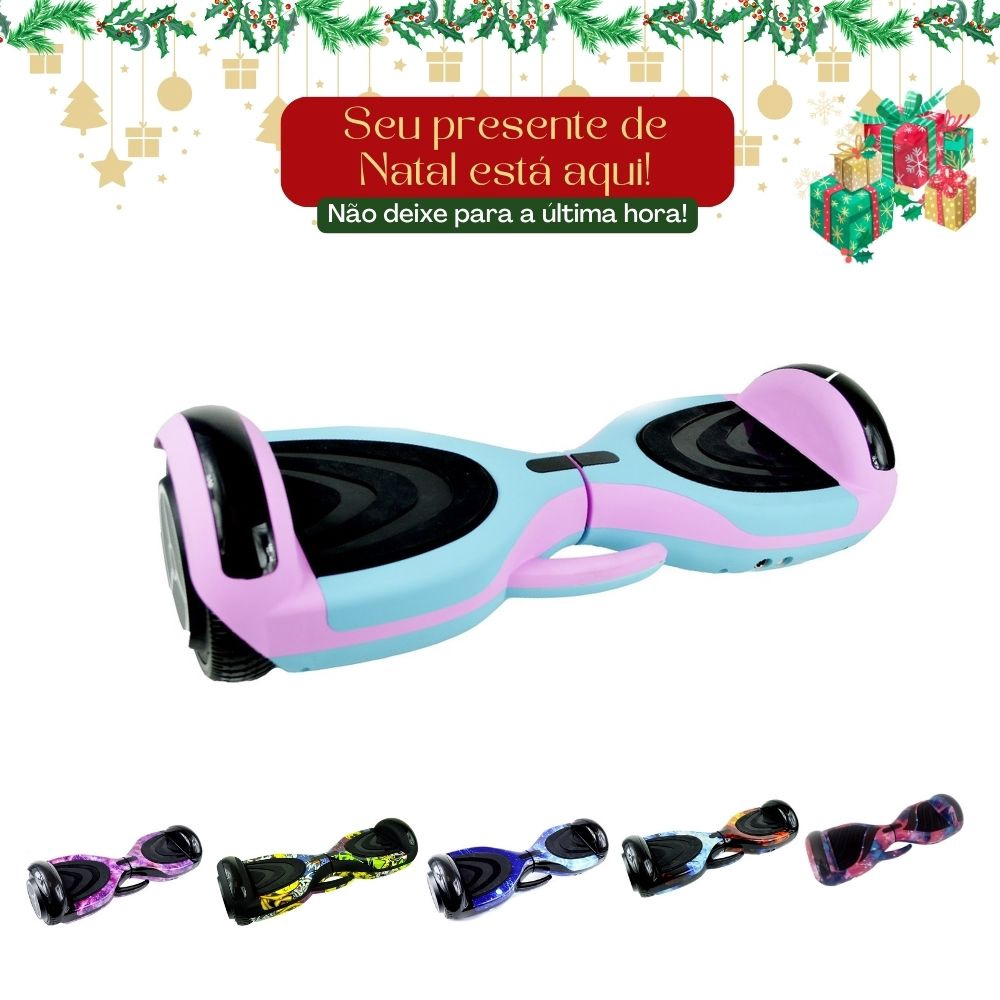 Hoverboard Skate Elétrico 6.5'' Fogo e Água com LED e Bluetooth em Promoção  na Americanas