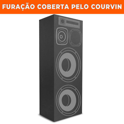 Caixa Bob Residencial 3 vias 1x12'' + 1 Corneta + 1 Tweeter Vazia