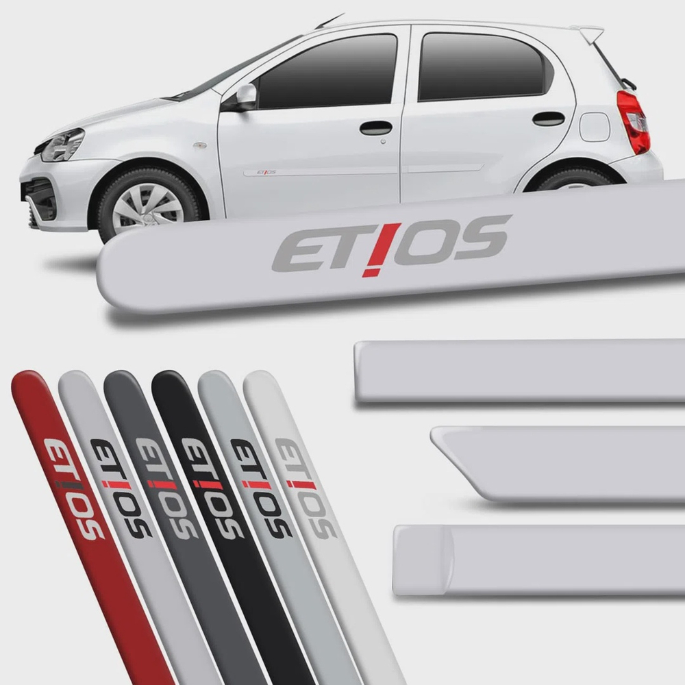 Jogo De Friso Lateral Toyota Etios Pcd No Shoptime