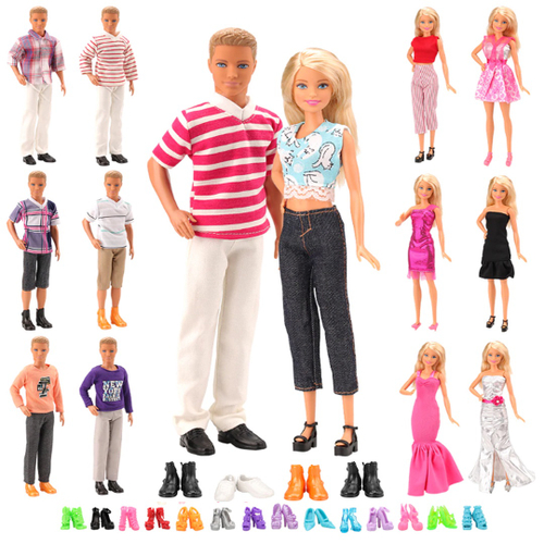 Roupas para Bonecas Barbie Kit 60