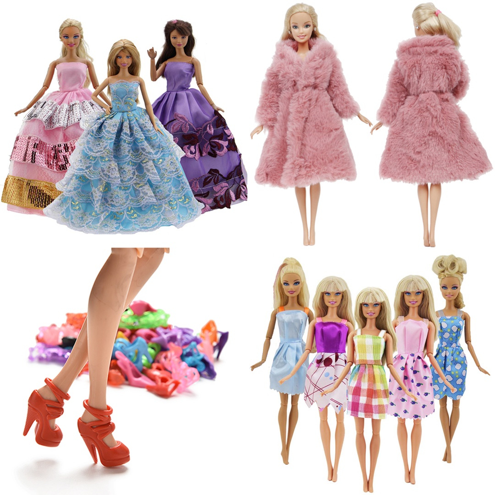 Roupa P/ Boneca Barbie + 2 Sapatos * Roupinha Sapatinhos 33f