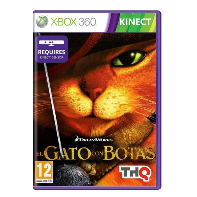 Jogo xbox 360 kinect gato de bota