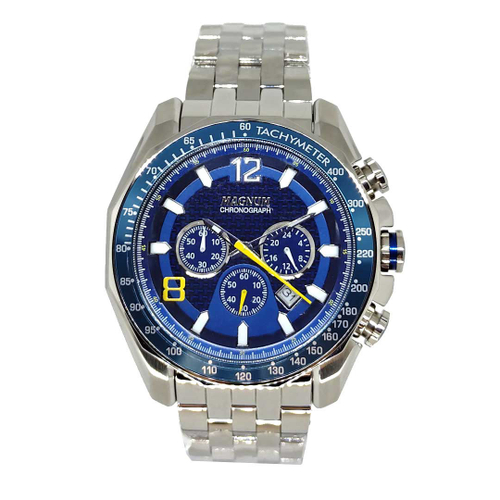 Relógio Magnum Masculino Chronograph Pulseira De Aço