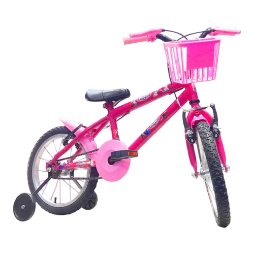 Bicicleta Caloi Barbie Aro 16 c/ Rodinhas Laterais Ros