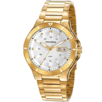 Relógio mondaine masculino dourado branco 32222GPMVDE1
