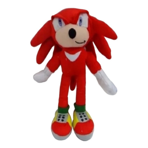 Boneco Pelúcia Sonic Azul Antialérgico + Camiseta Infantil