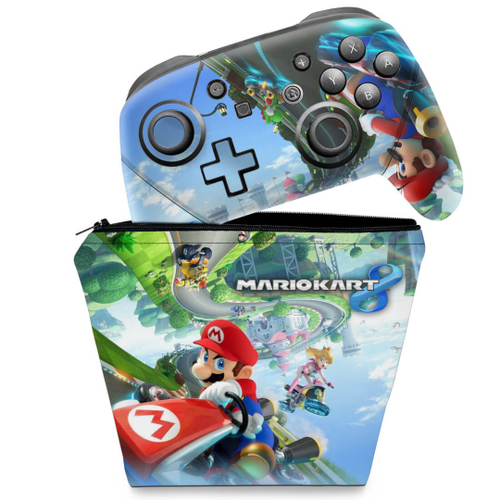 Console Nintendo Switch com 1 Controle Joy-Con vermelho e Azul + Mario Kart  8 (download completo) + 3 Meses Assinatura, HBDSKABL3