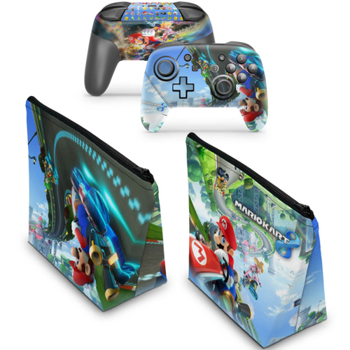 KIT PS5 Skin e Capa Anti Poeira - Super Mario - Pop Arte Skins