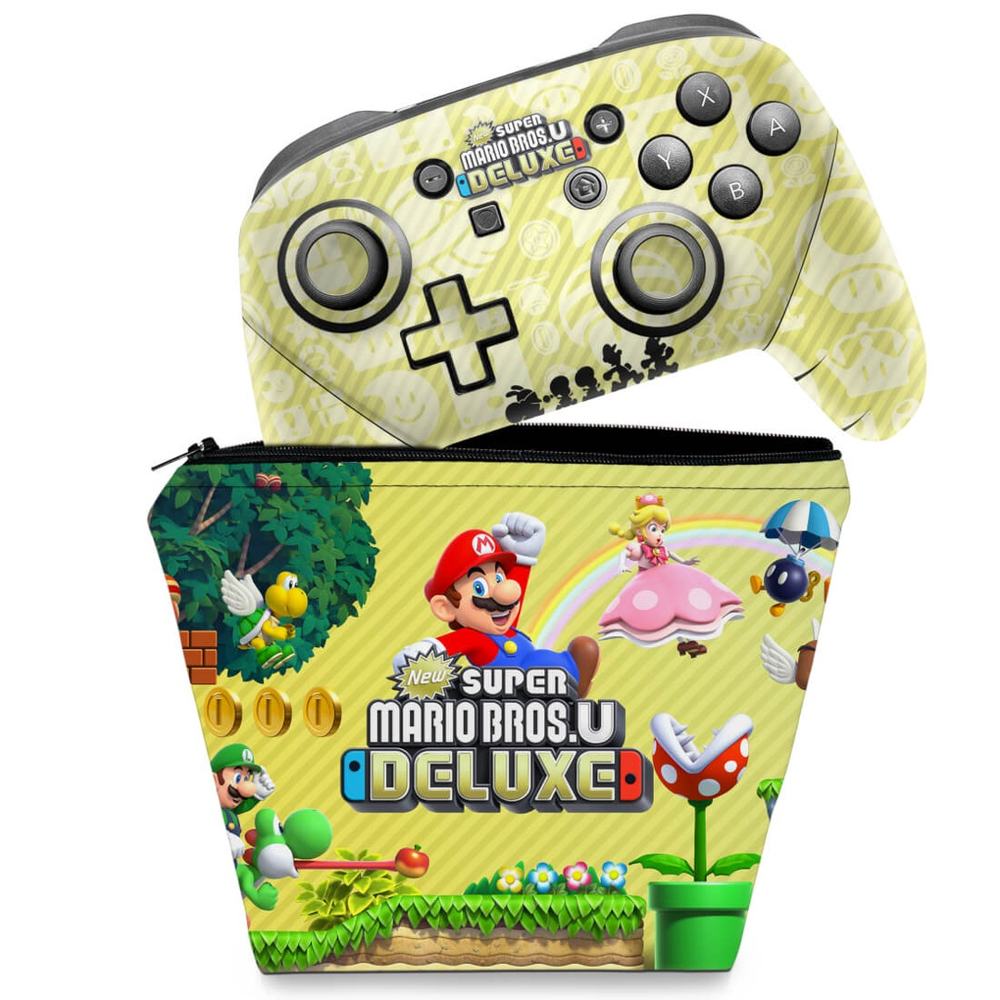 KIT Capa PS5 e Case Controle - Super Mario - Pop Arte Skins