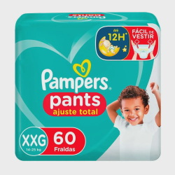 Fralda Descartável Pampers Pants Ajuste Total xxg 60 Unidades Menor preço em Fralda Descartável Pampers Pants Ajuste Total xxg 60 Unidades