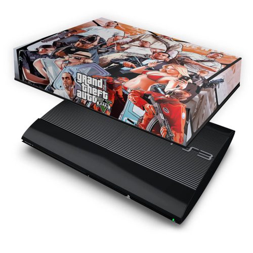 Skin Adesivo PS3 Slim - Gta V em Promoção na Americanas