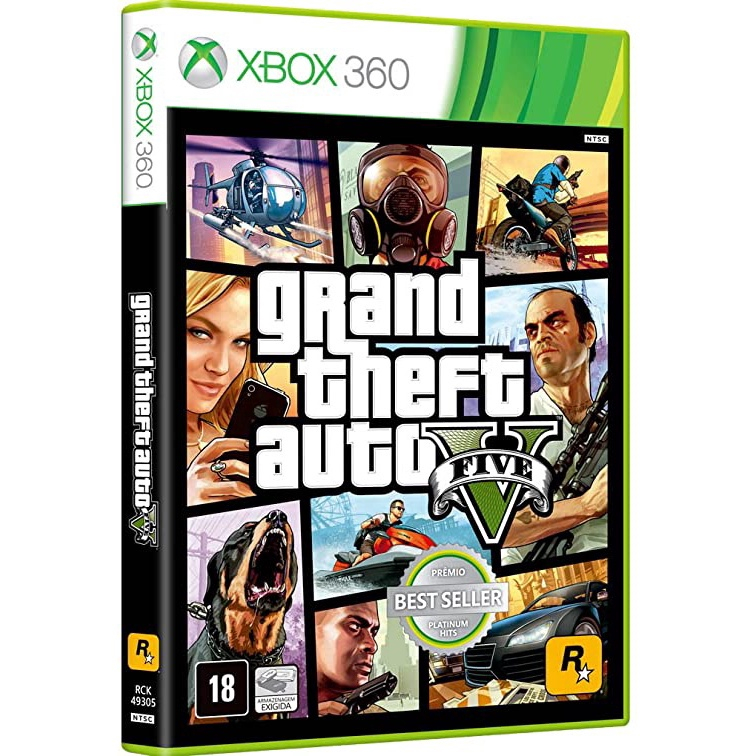 Jogo Grand Theft Auto Gta V - Xbox 360 em Promoção na Americanas