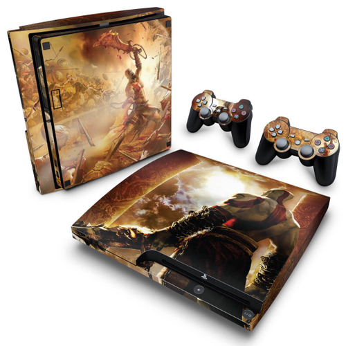 KIT Capa Case e Skin PS5 Controle - God Of War Ragnarok - Pop Arte