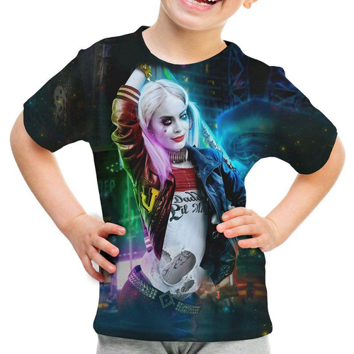 Fantasia Conjunto Arlequina Harley Quinn Infantil