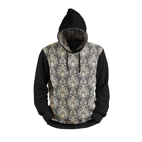 print pullover moletom com capuz