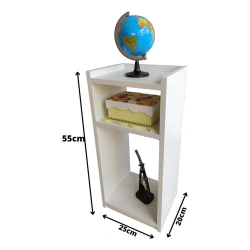 Nicho Mdf Branco Quarto Mesa de Cabeceira Lateral Pratico é boa?