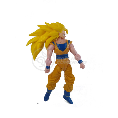 Boneco Brinquedo Articulado 14cm Action Figure Removivel Goku SSJ