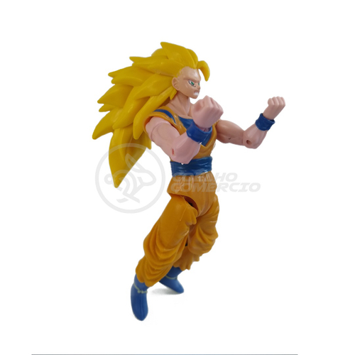 Boneco Brinquedo Articulado 14cm Action Figure Removivel Goku ssj bootleg  Dragon Ball Z