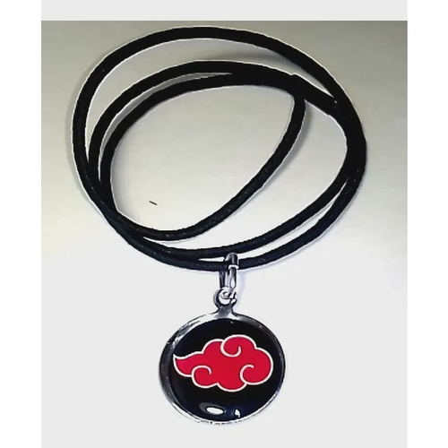 Naruto: Nuvens Vermelhas da Akatsuki Medalha (Colar Cordão