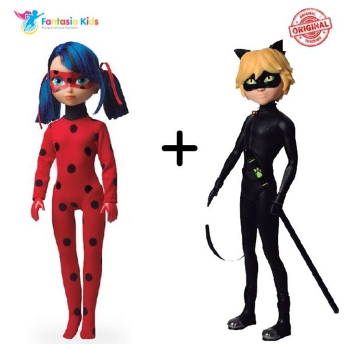 Combo 2 Bonecos Ladybug Cat Noir Articulados Miraculous em Promoção na  Americanas