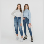 Calça jogger jeans moleton -biliton 01.1637