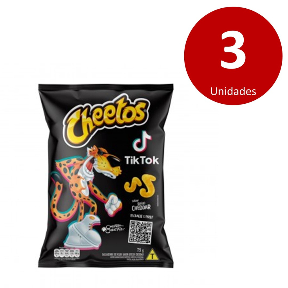 SALGADINHO CHEDDAR TIKTOK CHEETOS ELMA CHIPS 33G - Rafa's Super