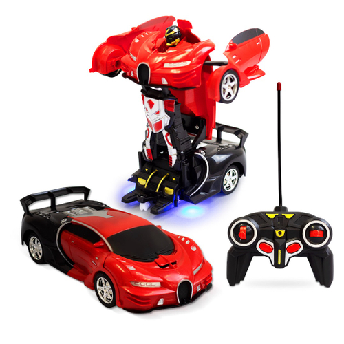 Carro Carrinho Controle Remoto Brinquedo Infantil Vira Robo