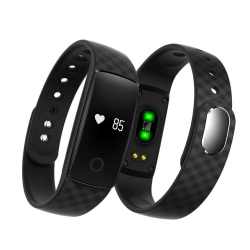 Relógio esportivo cavo V05 pulseira padro xadrez pulseira inteligente à prova d'água para Android ios - preto - preto é boa?