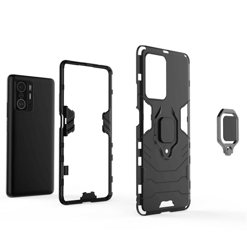 Capa Flexível Transparente Anti-Impacto Com Anel Para Xiaomi Mi 11T Pro 10T  11 Lite Redmi Note 10 11 10 9 - Escorrega o Preço