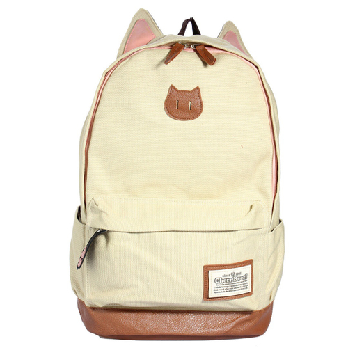 cat canvas bolsa