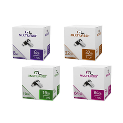 Pendrive Multilaser Twist 8GB 16GB 32GB 64GB é boa?