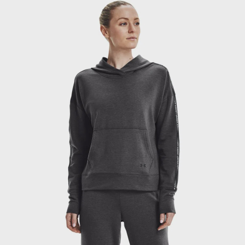 women's ua taped fleece moletom com capuz