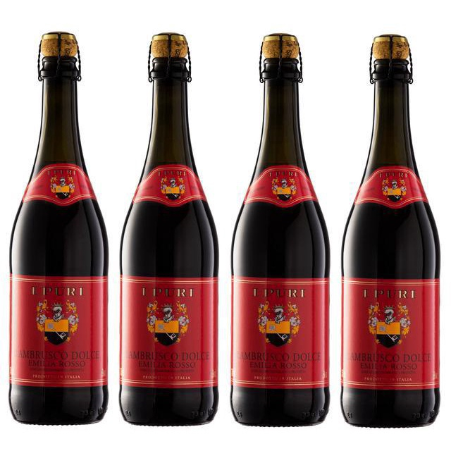 Kit 4 Vinhos I Puri Lambrusco Dolce Emilia Tinto 750Ml Em Promoção ...