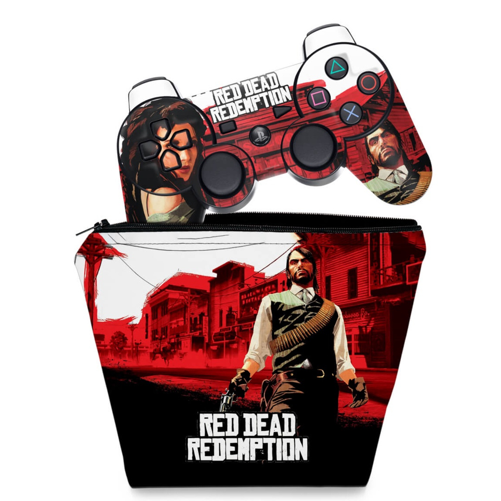 Skin Adesivo Playstation 4 PS4 Slim Red Dead Redemption 2