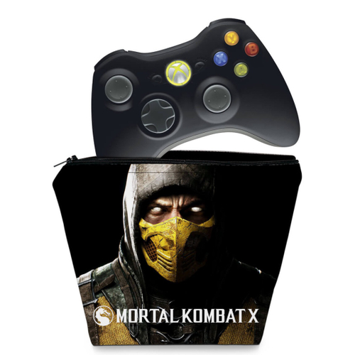 Capa Xbox 360 Controle Case - Mortal Kombat X #a em Promoção na Americanas