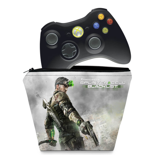 Capa Xbox 360 Controle Case - Splinter Cell Black em Promoção na