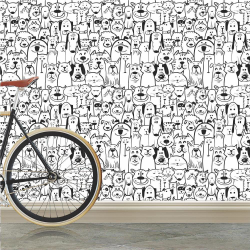 Papel de Parede Animal Cachorro Gato Gatinho Urso Raça Preto Branco Quarto Infantil Infanto Juvenil Menino Menina Criança Adolescente Pre Adolescente Adesivo Lavável Vinílico Menor preço em Papel de Parede Animal Cachorro Gato Gatinho Urso Raça Preto Branco Quarto Infantil Infanto Juvenil Menino Menina Criança Adolescente Pre Adolescente Adesivo Lavável Vinílico