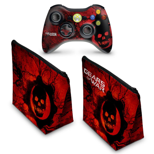 Capa Xbox 360 Controle Case - Gears Of War 3 - Pop Arte Skins