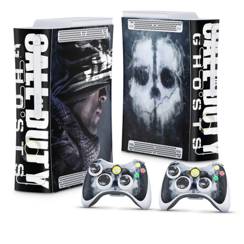 Skin Adesivo Xbox 360 Slim - Call Of Duty Ghosts em Promoção na