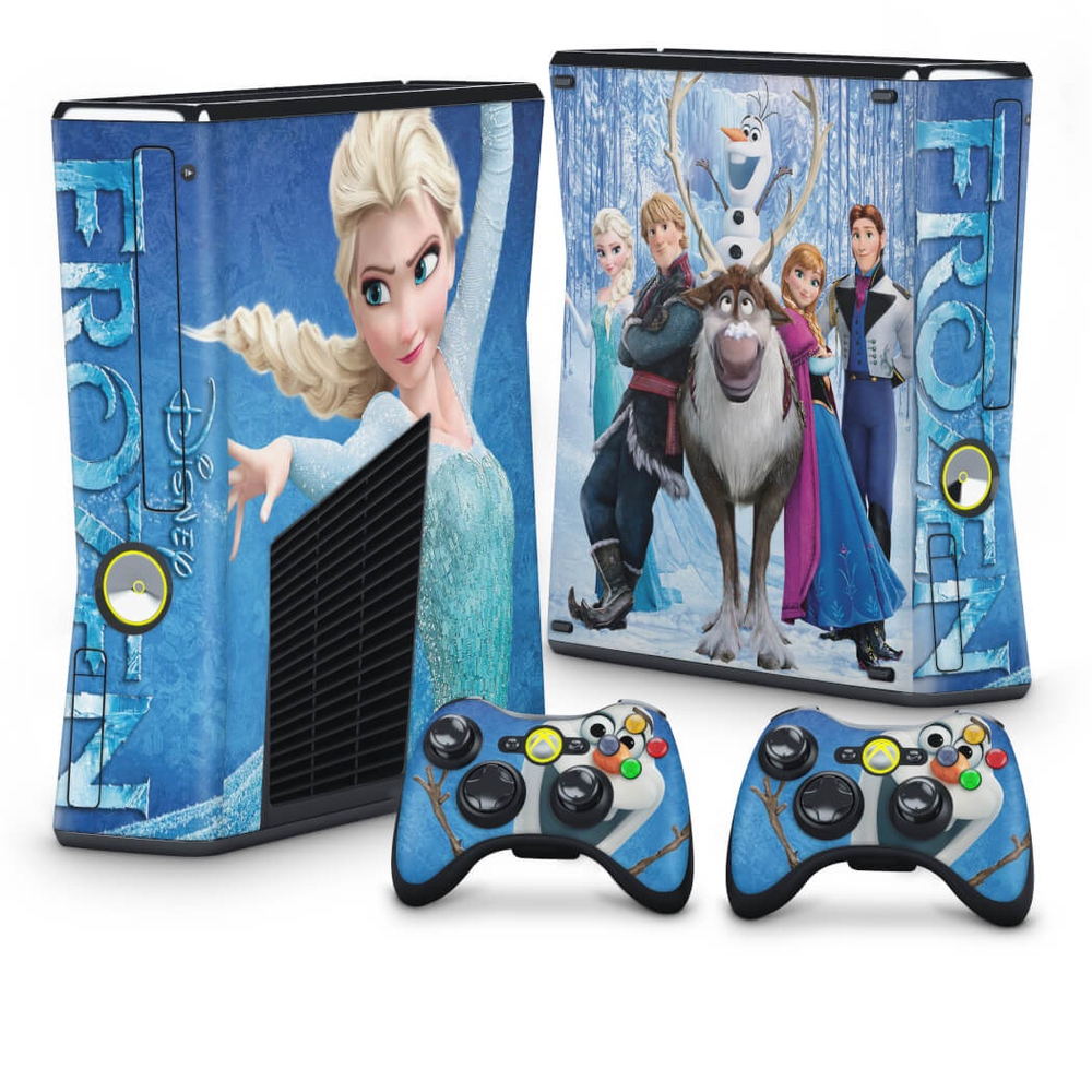 Skin Adesivo Xbox 360 Slim Frozen no Shoptime
