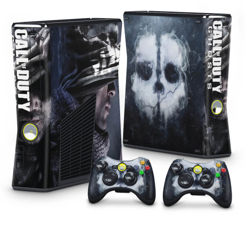 Skin Adesivo Xbox 360 Slim - Call Of Duty Ghosts em Promoção na