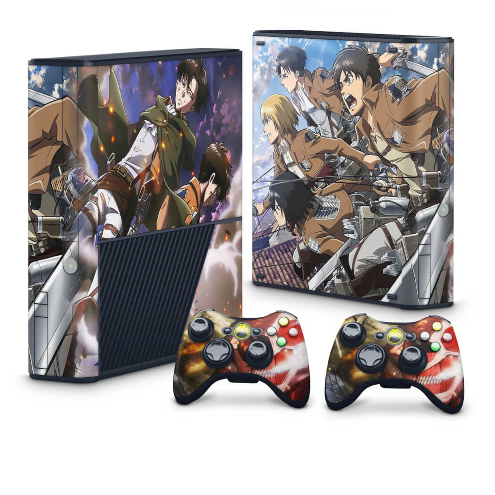 Xbox 360 Fat Skin - Attack on Titan #A - Pop Arte Skins