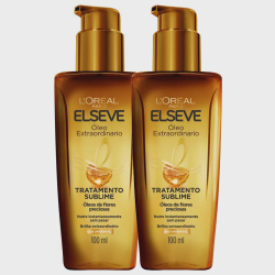 Óleo Extraordinário Elseve 100ml Kit com duas unidades Menor preço em Óleo Extraordinário Elseve 100ml Kit com duas unidades