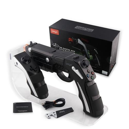 Controle Gamepad Gun Phantom Shox Bluetooth em Formato de Arma para Jogos  de Tiro para Celular Ipega PG-9057 Original