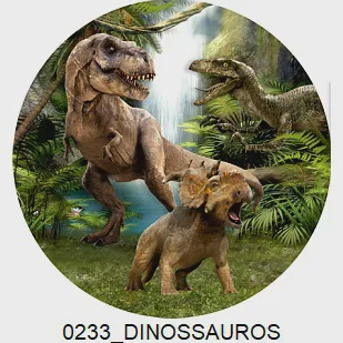 Painel Festa Dinossauro Cute Baby Redondo Sublimado em Tecido em Promoção  na Americanas