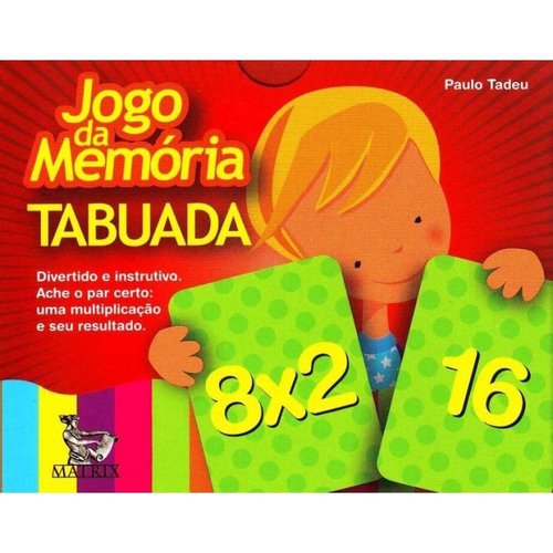 Jogo de memória da tabuada 