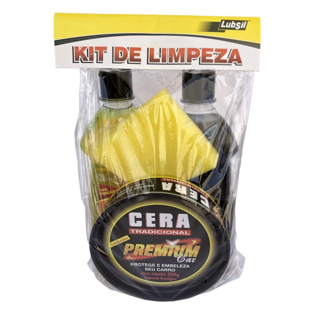 Kit Limpeza Automotivo Kit Completo Cera Detergente Pretinho No Shoptime